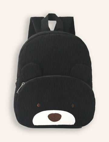 Cute Bear Embroideried Schoolbag